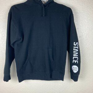 Stance The Pullover Heavy Weight Black Hoodie Sz M
